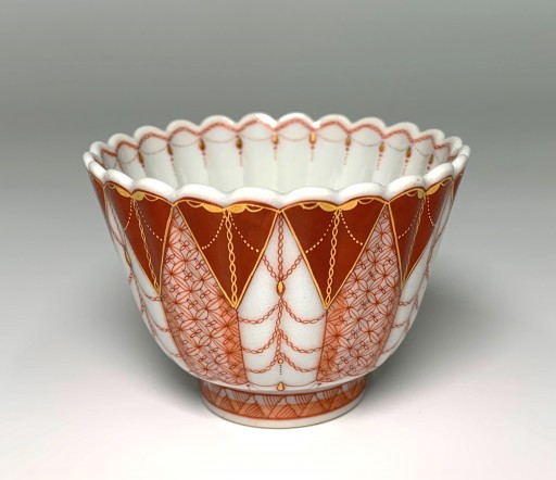 赤絵　白磁　小盃　５客 赤絵 白磁 小盃 5客 工芸品 - 工芸品