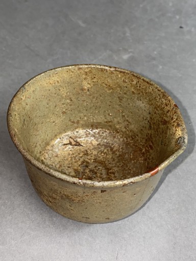 ♥窯変　唐津　ぐい飲み　ぐい呑み　骨董　古玩 楽天市場】骨董○無地唐津ぐい呑み○古唐津 / 発掘修復品 (呼継品