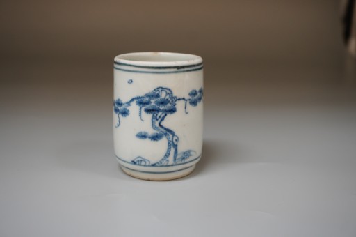 NO527 若深珍蔵　湯呑み　龍魚文　中国美術 Chadougushou Nagasaka | TSUNAGU