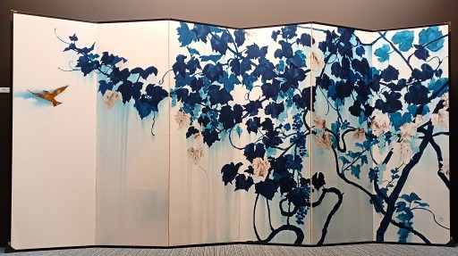 富士に献花〜農鳥に富士に花々〜 リトグラフ 2021年 by 片岡 球子