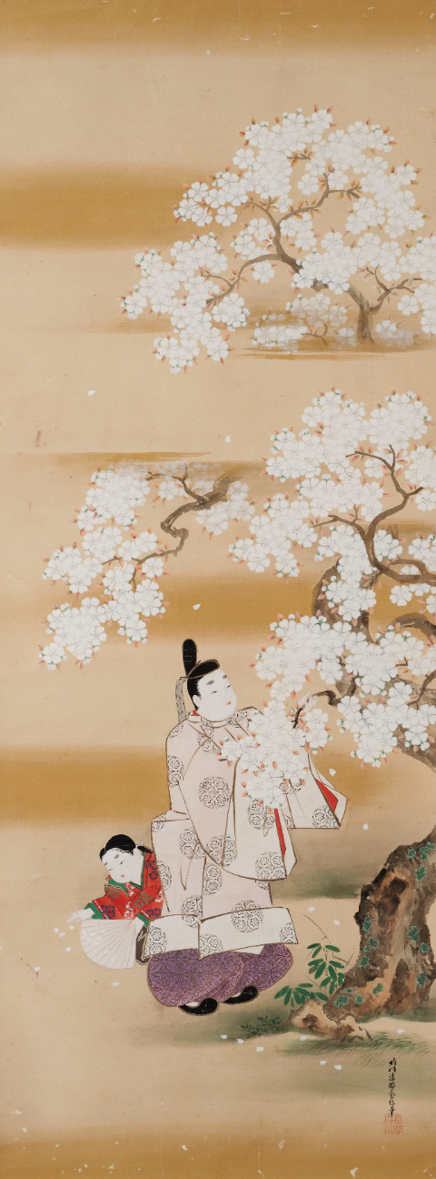 宮中桜図 by 狩野晴川院養信 | TSUNAGU